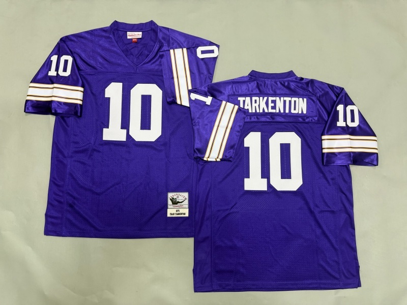 Men 2025 Minnesota Vikings #10 Tarkenton purple Throwback Limited NFL Jersey style 002->minnesota vikings->NFL Jersey